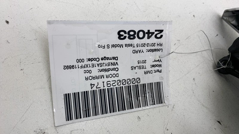 ⭕ 2012-2015 Tesla Model S Front Right Exterior Rear View Door Mirror B