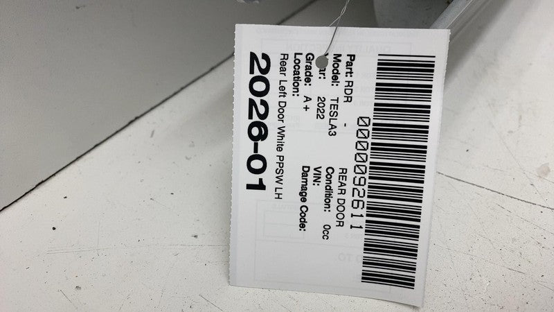 ⭕ 2021-2023 Tesla Model 3 Rear Driver Side Door Shell Panel Left LH Wh