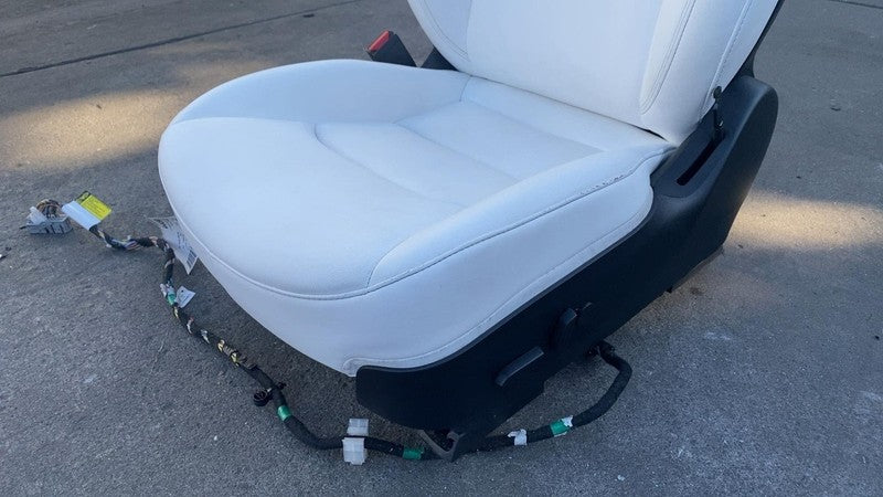 ⭕ 2017-2023 Tesla Model 3 Y Front Driver Side Seat Cushion Left White Assembly
