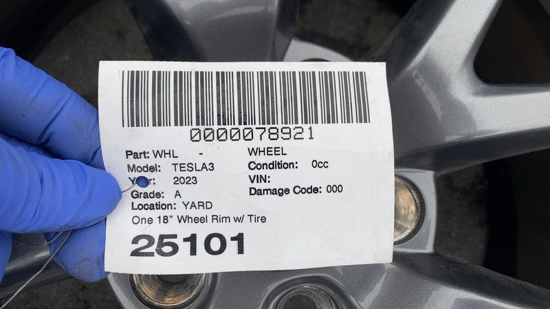 ⭕ 21-23 Model 3 M3 Wheel Rim 18" inch 18x8.5J+40MM w/ Hankook Tire 235