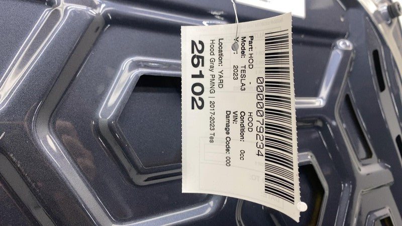 ⭕ 2017-2023 Tesla Model 3 M3 Front Hood Bonnet Shell Panel Cover Assy Gray PMNG