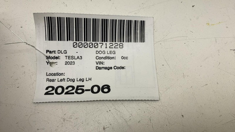 ⭕ 2017-2023 Tesla Model 3 M3 Rear Driver Side Quarter Panel Dog Leg Skin Left LH