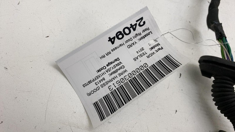 ⭕12-20 Tesla Model S Rear Door Wiring Harness Cable Wire Loom Right 10