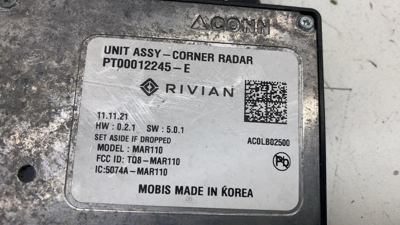 ⭕ 22-24 Rivian R1T R1S Rear Right Blind Spot Radar Sensor Module OEM P