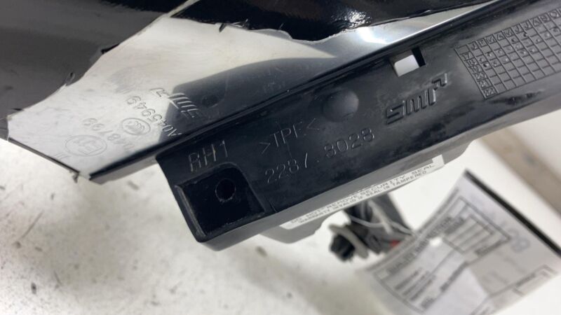 Does not apply ⭕ 2017-2020 Tesla Model 3 Front Right Exterior Rear View Door Mirror  Black PBSB