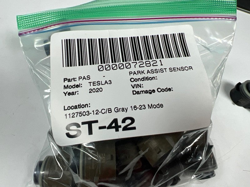 1127503-12-C 1127503-12-C/B Gray 16-23 Tesla Model 3 Y S X PDC Ultrasonic Sensor PMNG OEM