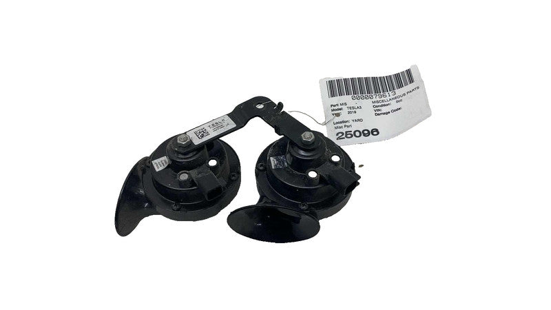 148694300A ⭕ 2017-2023 Tesla Model 3 M3 High + Low Pitch Tone Horn w/ Bracket 1486943-00-A