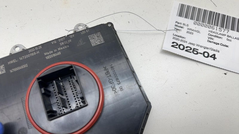 1472001169 ⭕ 20-24 Jeep Wrangler Left or Right Headlight Ballast Control Module 1472001169