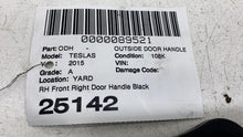 ⭕12-15 Tesla Model S Front Passenger Exterior Door Handle Outer Right Black PMBL