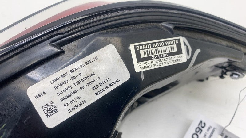 ⭕ 16-20 Model X MX Rear Driver Side Outer Taillight Tail Lamp Left 103