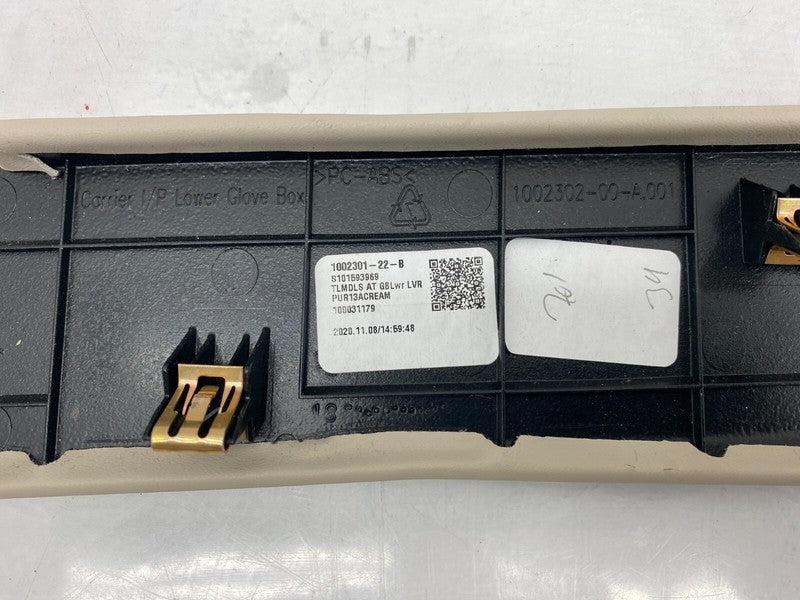 1002301 08 B ⭕ 12-20 Model S X Lower Glove Box Compartment Trim Cover Dash Panel 1002301-08-B