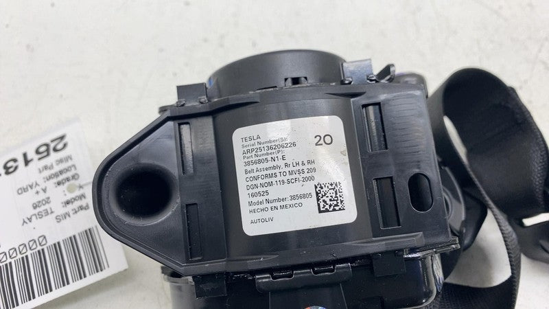 ⭕ 25-26 Model Y Rear Left or Right 2nd Row 2R Seat Belt & Retractor 38