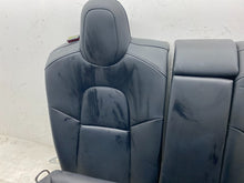 ⭕ 17-20 Tesla Model 3 Rear Left & Right Black Leather Seat Cushion Upper & Lower