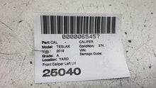 ⭕ 2016-2020 Tesla Model X Front Caliper w/ Brake Hose Line Left Red 1027621-01-C