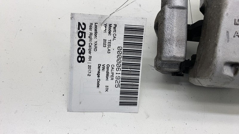 1044624-00-J ⭕ 2017-2025 Tesla Model 3 Rear Right Caliper + Brake Hose Line BASE 1044624-00-J