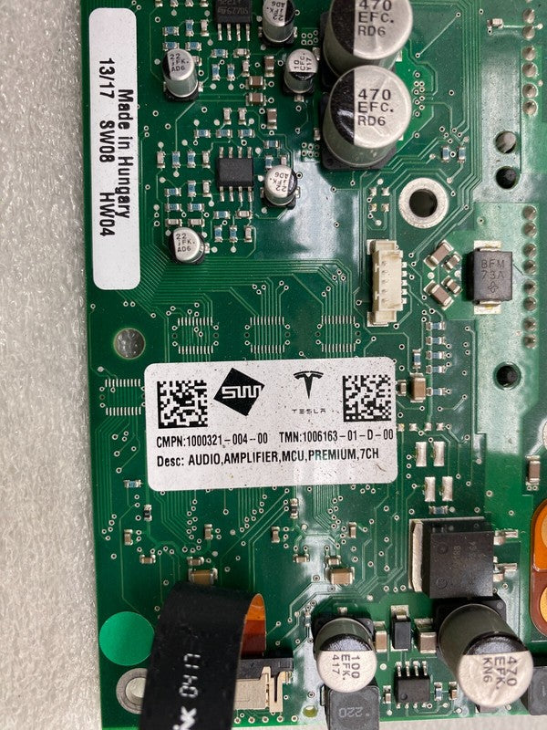 100616301D ⭕2012-2020 Tesla Model S Premium MCU Audio Amplifier Board Assembly 1006163-01-D