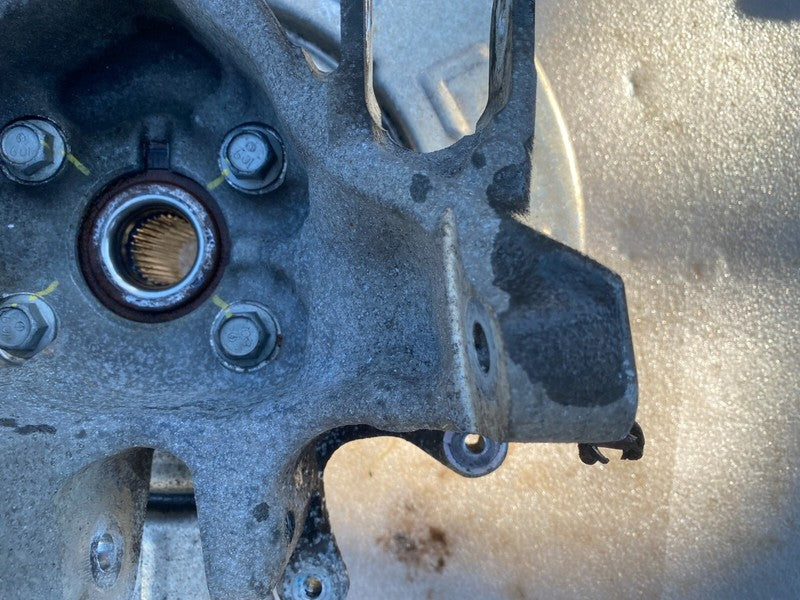 102741600D ⭕ 16-20 Model X Rear Right Spindle Knuckle Wheel Hub w/ Dust Shield 1027416-00-D