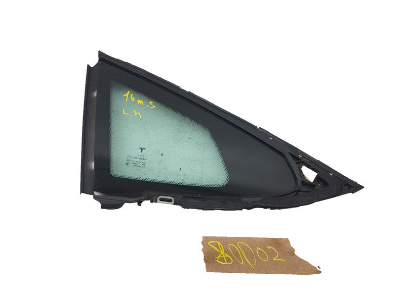 E6 43R-008010 ⭕ 2012-2020 Tesla Model S Rear Driver Side Quarter Fixed Glass Left LH Assembly