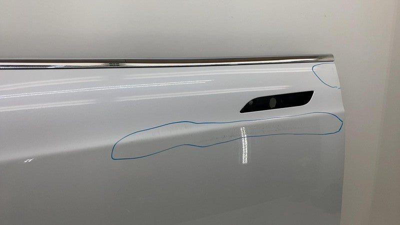 2012-2015 Tesla Model S MS Front Driver Side Door Shell Panel Left LH White PPSW