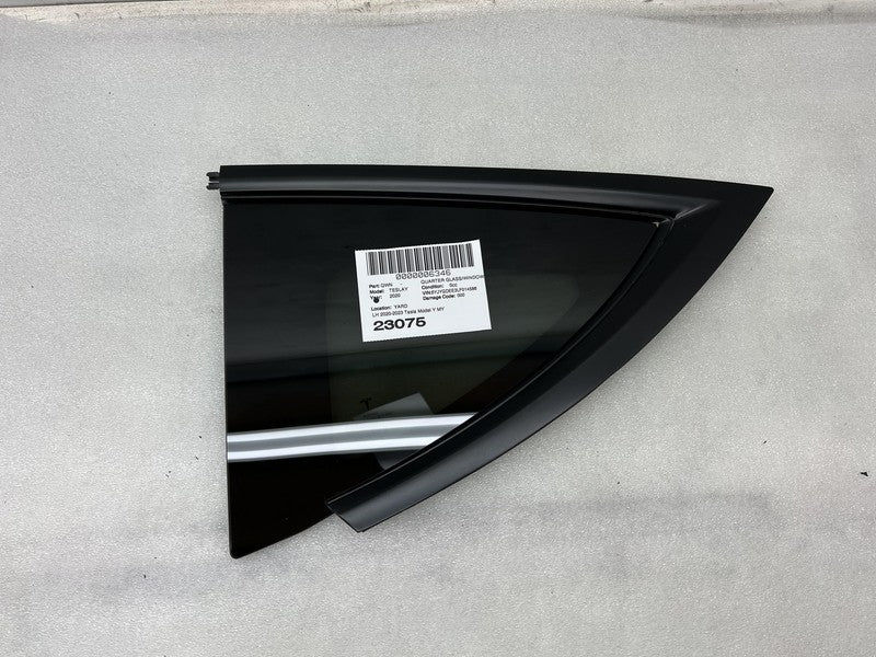 1495740 00 E 2020-2023 Tesla Model Y Rear Driver Side Quarter QTR Window Glass Left LH Assy