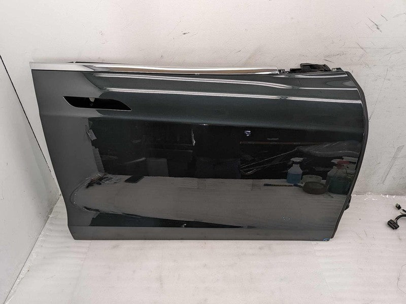 ⭕ 12-15 Tesla Model S Front Passenger Side Door Shell Panel Right Gree