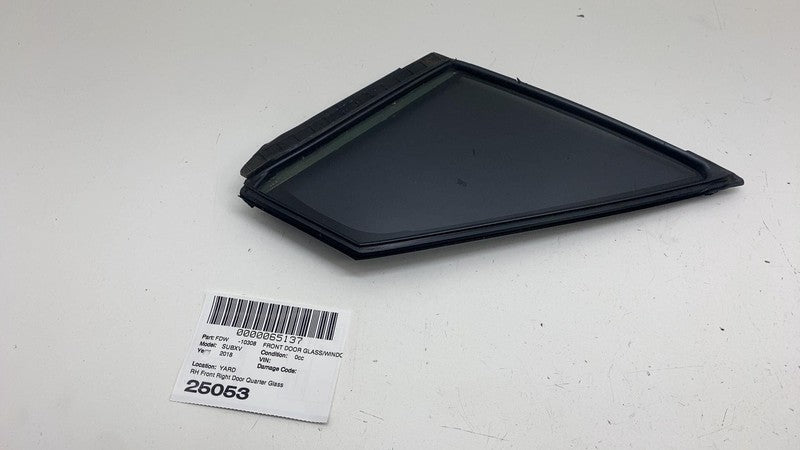 ⭕ 2018-2023 Subaru XV Crosstrek Front Passenger Side Door Quarter Glas