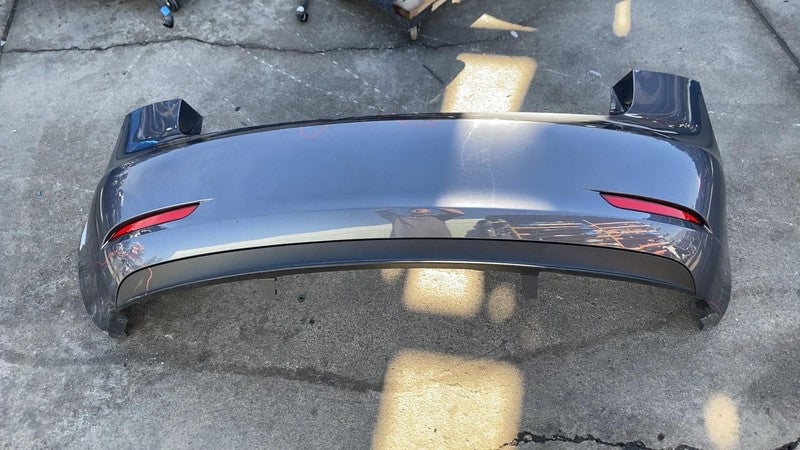 ⭕ 2023 Tesla Model 3 Rear Bumper Cover w/ Light Reflectors Assembly Gr