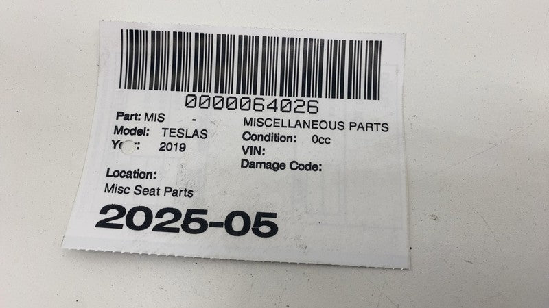 ⭕2016-2020 Tesla Model S MS White Headrest & Adjuster Mechanism HES Ac