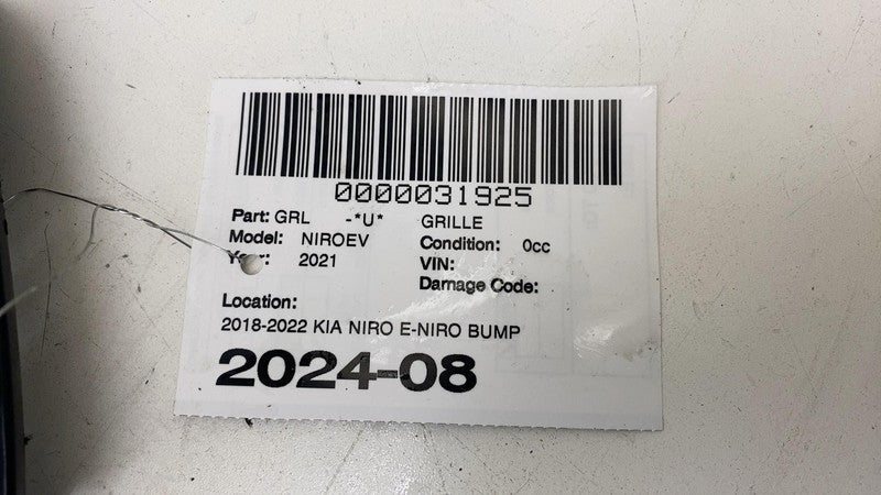 86351-Q4000 ⭕ 19-22 Kia Niro EV Front Upper Bumper Grille Charge Port Surround 86351-Q4000