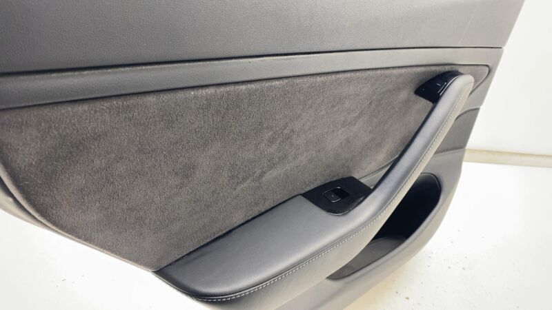 1105095-00-E 2017-2020 Tesla Model 3 M3 Rear Driver Side Door Panel Trim Cover Black Left LH
