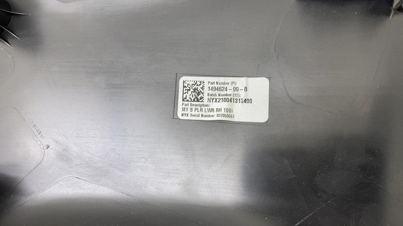 ⭕ 2020-2023 Tesla Model Y Right B-Pillar Lower Trim Cover Panel OEM 14