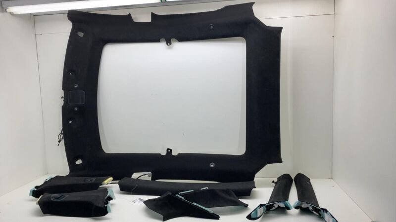 1039464-02-C 2016-2020 Tesla Model S SET of Ceiling Headliner Sunvisor Upper A + B + C-Pillar