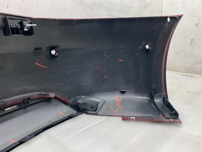 ⭕ 2016-2020 Tesla Model S MS Rear Bumper Cover Red w/ Park Sensor Hole