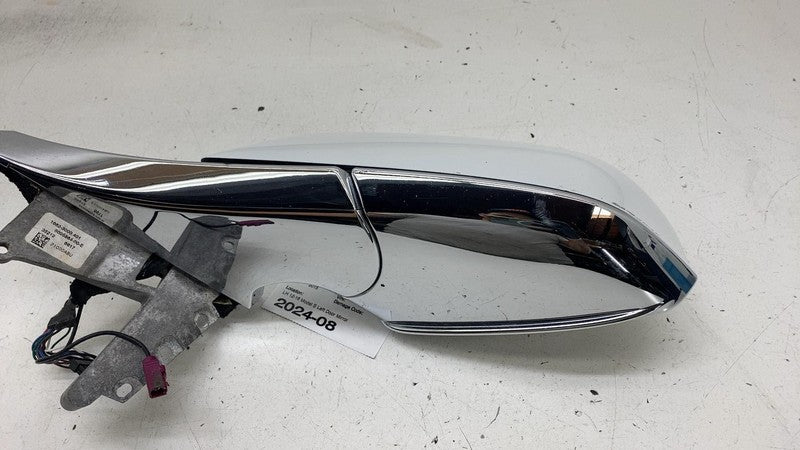 ⭕ 2012-2015 Tesla Model S Exterior Rear View Door Mirror Left White 60