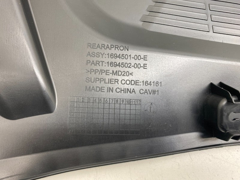 1694501 00 E ⭕ 2024-2026 Tesla Model 3 Highland Rear Frunk Cowl Apron Cover Assy 1694501-00-E