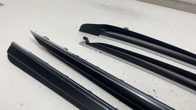 ⭕ 21-23 Model X Front & REAR Door CARBON FIBER TRIM 1661564-00-C / 164