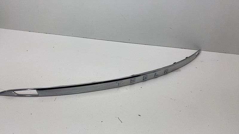 ⭕ 12-20 Tesla Model S Rear Liftgate Trunk Lid Chrome Trim Molding 1026
