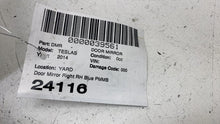 ⭕ 2012-2015 Tesla Model S Front Right Exterior Rear View Door Mirror Blue PMMB