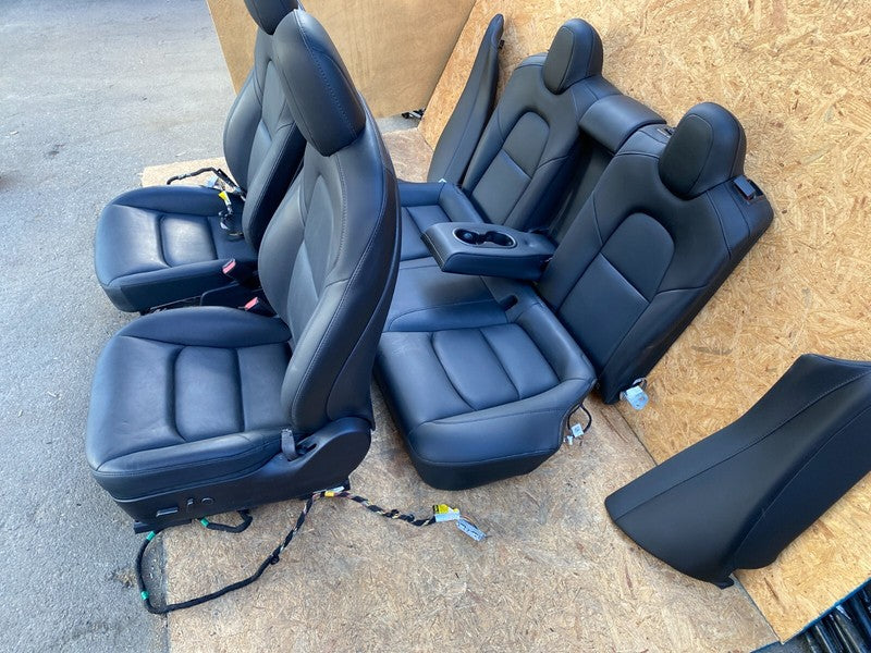 ⭕ 2017-2023 Tesla Model 3 Front Left & Right Bucket & Rear Bench Seat + Bolster