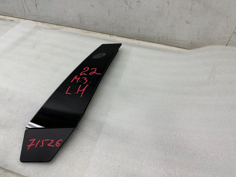 110043700E 2017-2023 Tesla Model 3 M3 Driver Side B-Pillar Applique Glass with Camera Left