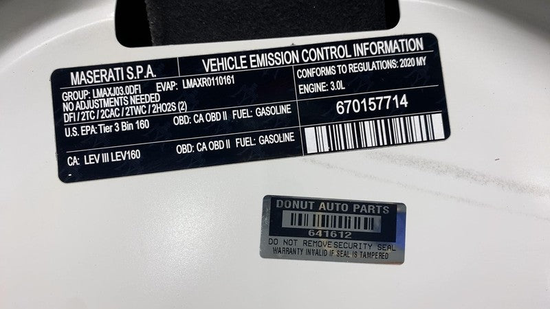 ⭕ 2014-2020 Maserati Ghibli Front Bonnet Hood Shell Panel White Assembly OEM