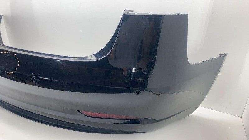 ⭕ 2017-2022 Tesla Model 3 Rear Bumper Cover w/ Park Sensor & Harness Black PBSB