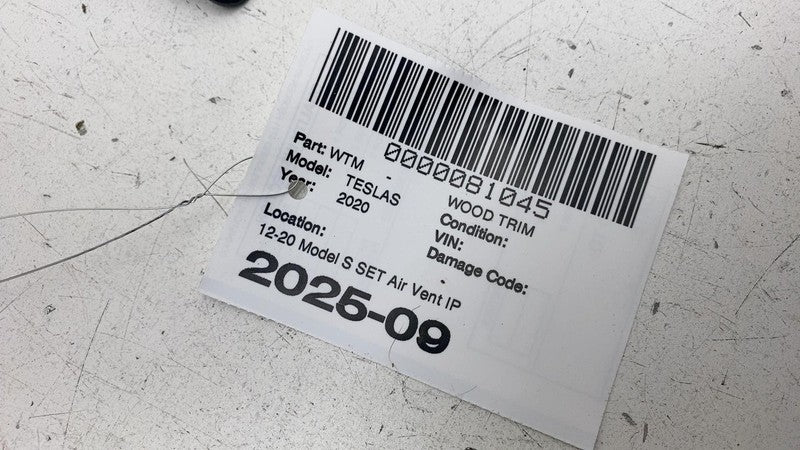 ⭕ 2012-2020 Tesla Model S MS SET Air Vent IP Finisher Dashboard Trim C