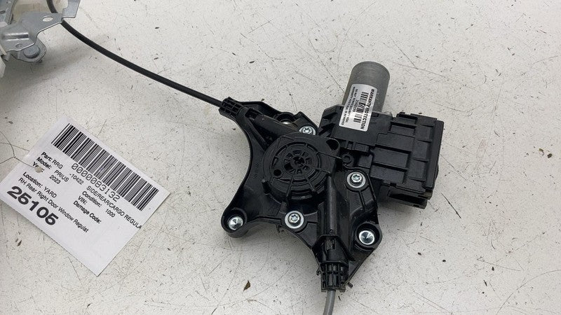 ⭕ 2023-2024 Toyota Prius Rear Passenger Right Door Window Regulator & 