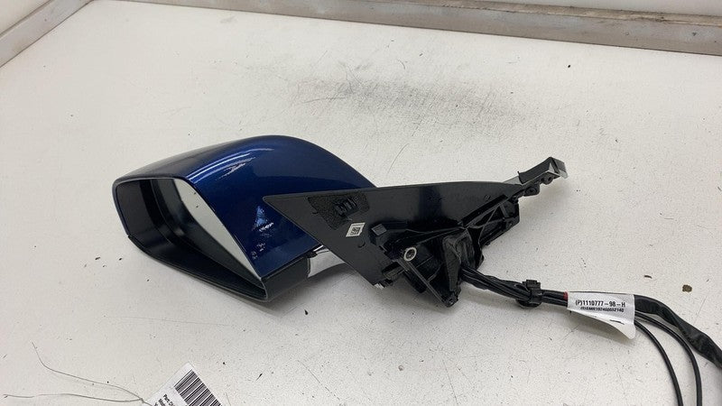 ⭕ 17-20 Model 3 Front Left Exterior Rear View Door Mirror Blue PPSB 11