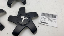 17-23 Model 3 Wheel Center Machined Hub Cap Cover Stiletto Black x4 1044234-00-A