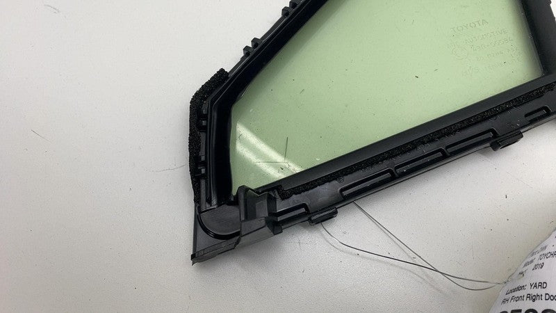 68215 10010 ⭕ 2018-2022 CHR Front Right Door Corner Fixed Quarter Window Glass 68215-10010