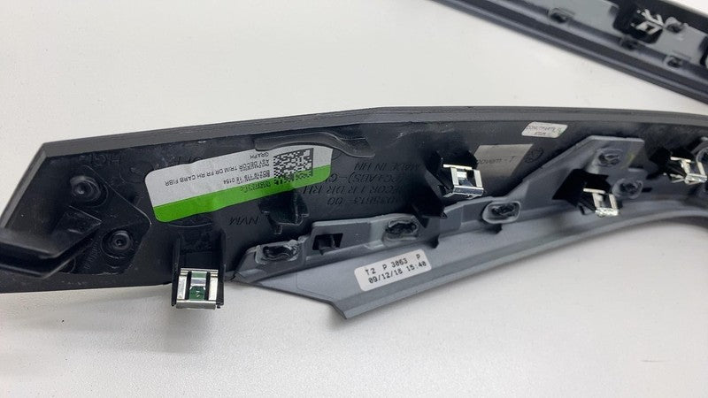 1035826 00 2016-2020 Tesla Model X SET of Front & Rear Left & Right Door Molding Trim Decor