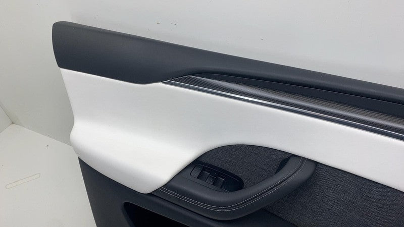 1609947-00-A ⭕ 21-24 Model X Front Left Door Panel Trim Card Cover w/ Molding LH 1609947-00-A