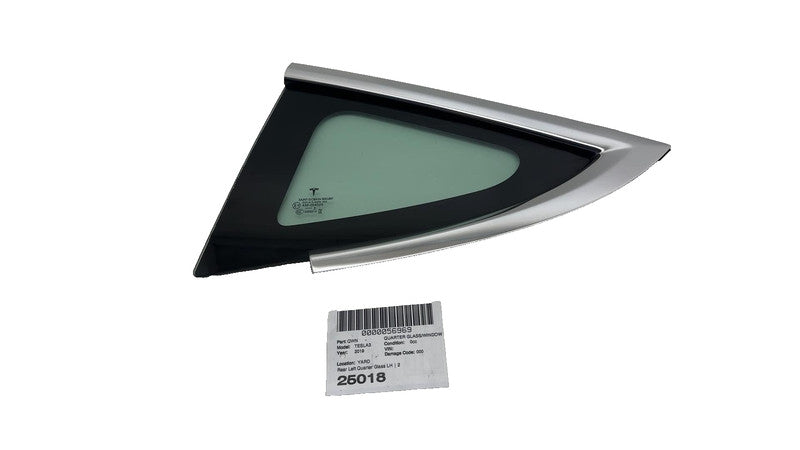 ⭕ 17-20 Tesla Model 3 Rear Driver Quarter Fixed Window Glass Left 1080703-00-H